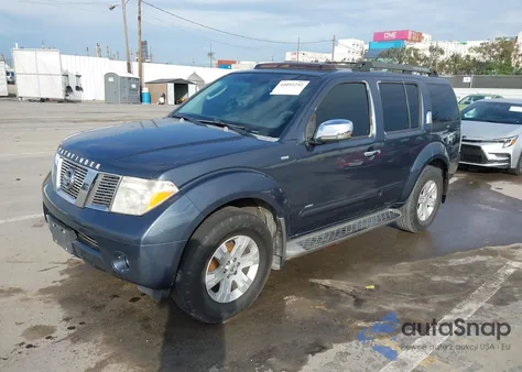 2005 Nissan Pathfinder Le из США, поврежденный, VIN 5N1AR18W75C762218
